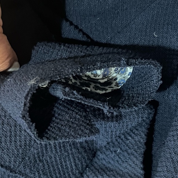 Zara Woman Chanel style navy dark blue gold button military jacket size small - Picture 10 of 12